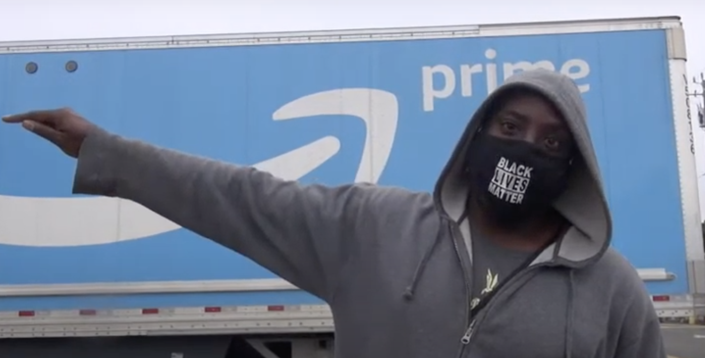 Amazon Workers Blocked Delivery Trucks From Leaving a Warehouse for