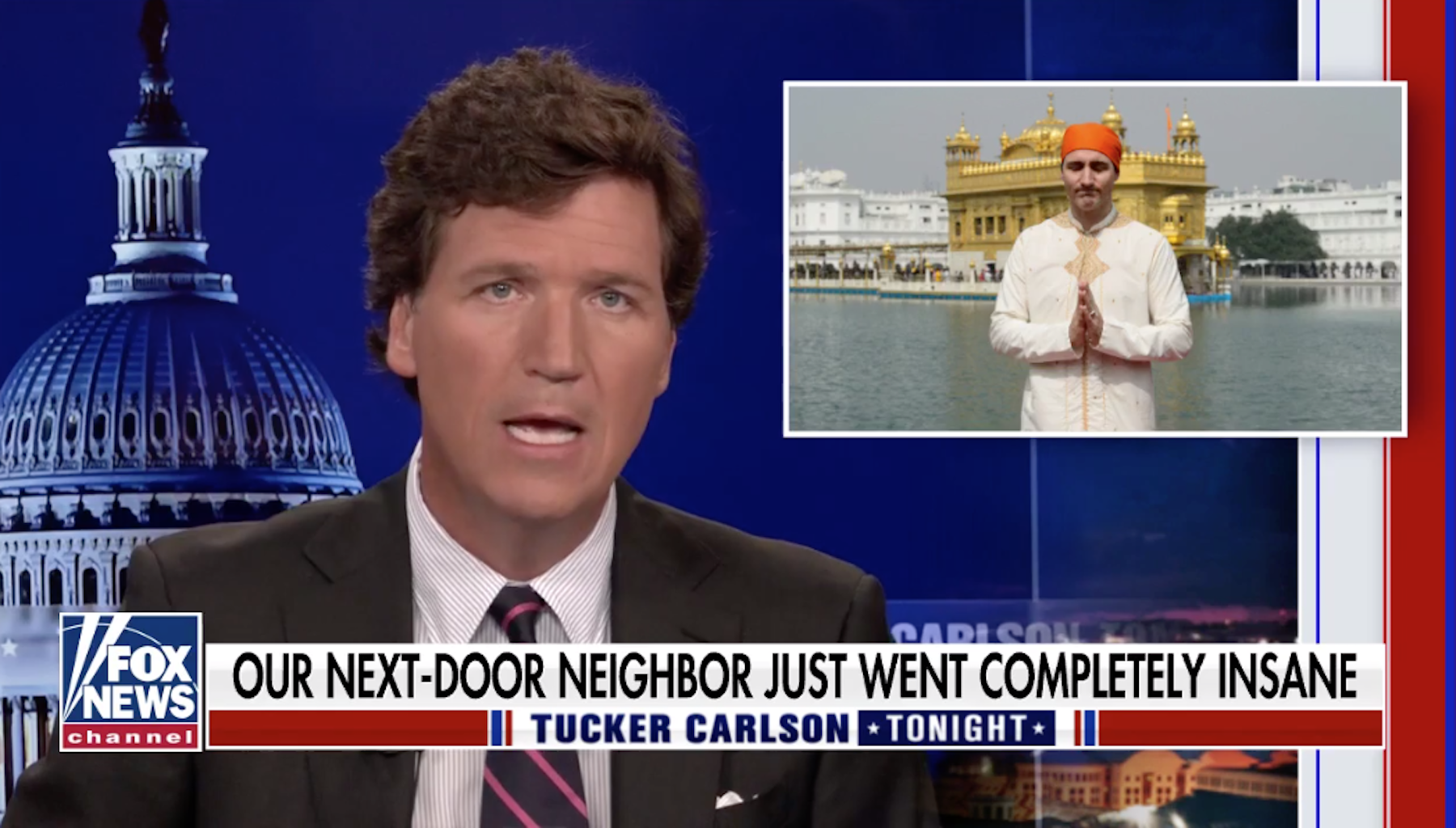 Tucker Carlson Called Justin Trudeau ‘Mussolini’ Over Quarantine Hotels