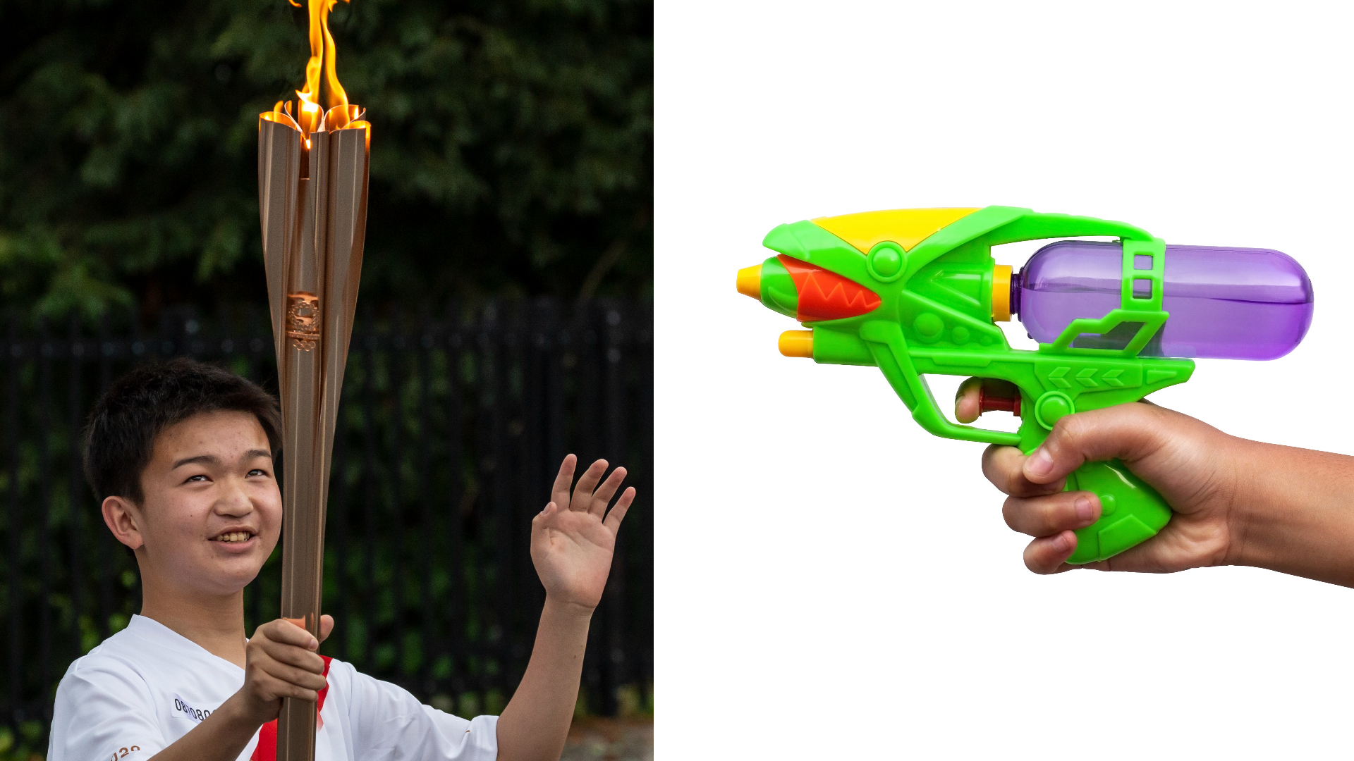 Woman Arrested for Trying to Put Out the Olympic Torch With Water Gun