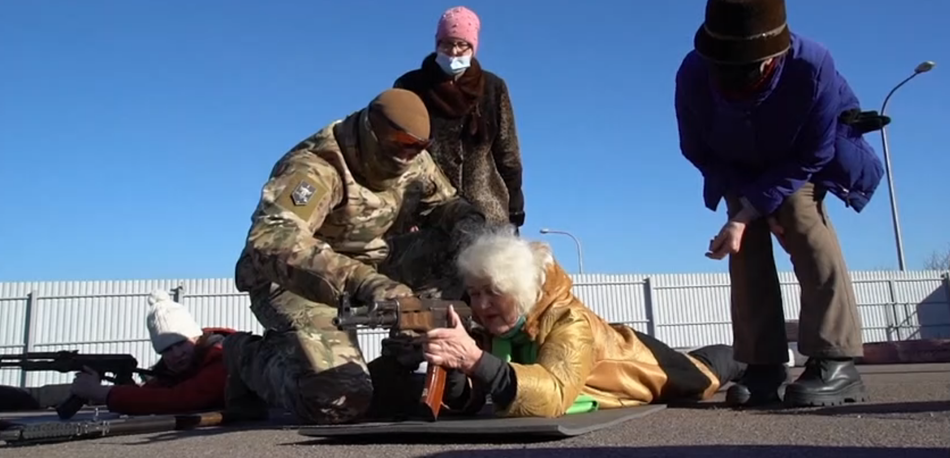 Why Is This AK-47-Toting Ukrainian Grandma Being Trained by Neo-Nazis?