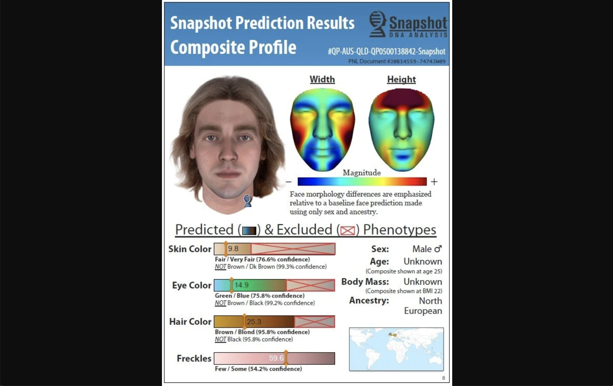 Police Use DNA Phenotyping to Limit Pool of Suspects to 15,000