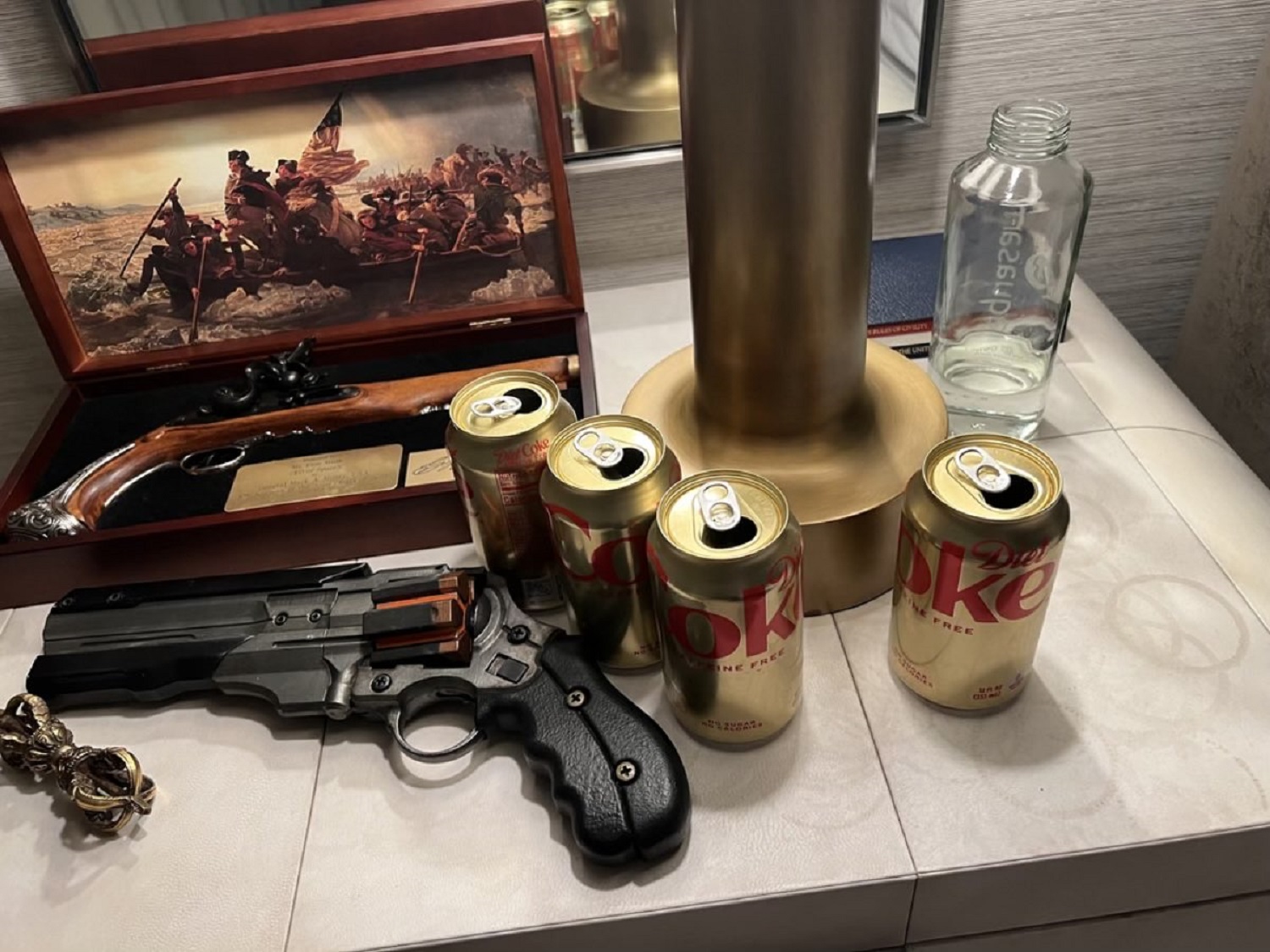 Elon Musk Keeps a Toy Gun From a Video Game on His Nightstand