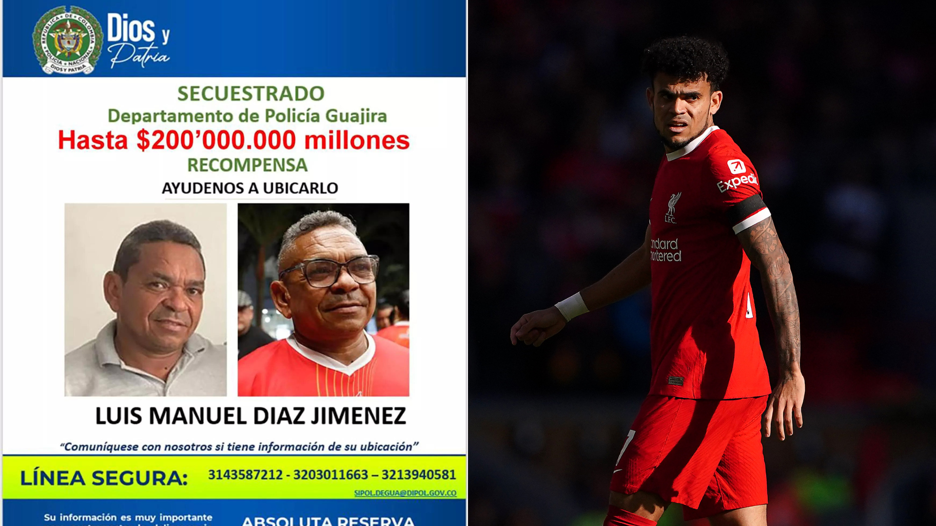 Liverpool FC Football Star Luis Diaz's Dad Abducted by Colombian Gunmen