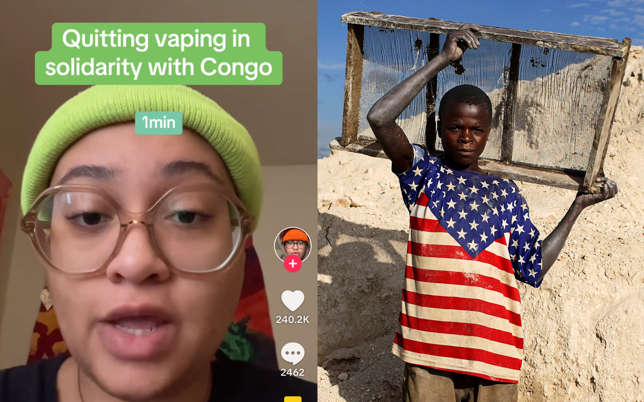 People on TikTok Are Quitting Vaping to Protest Child Labor in Congo