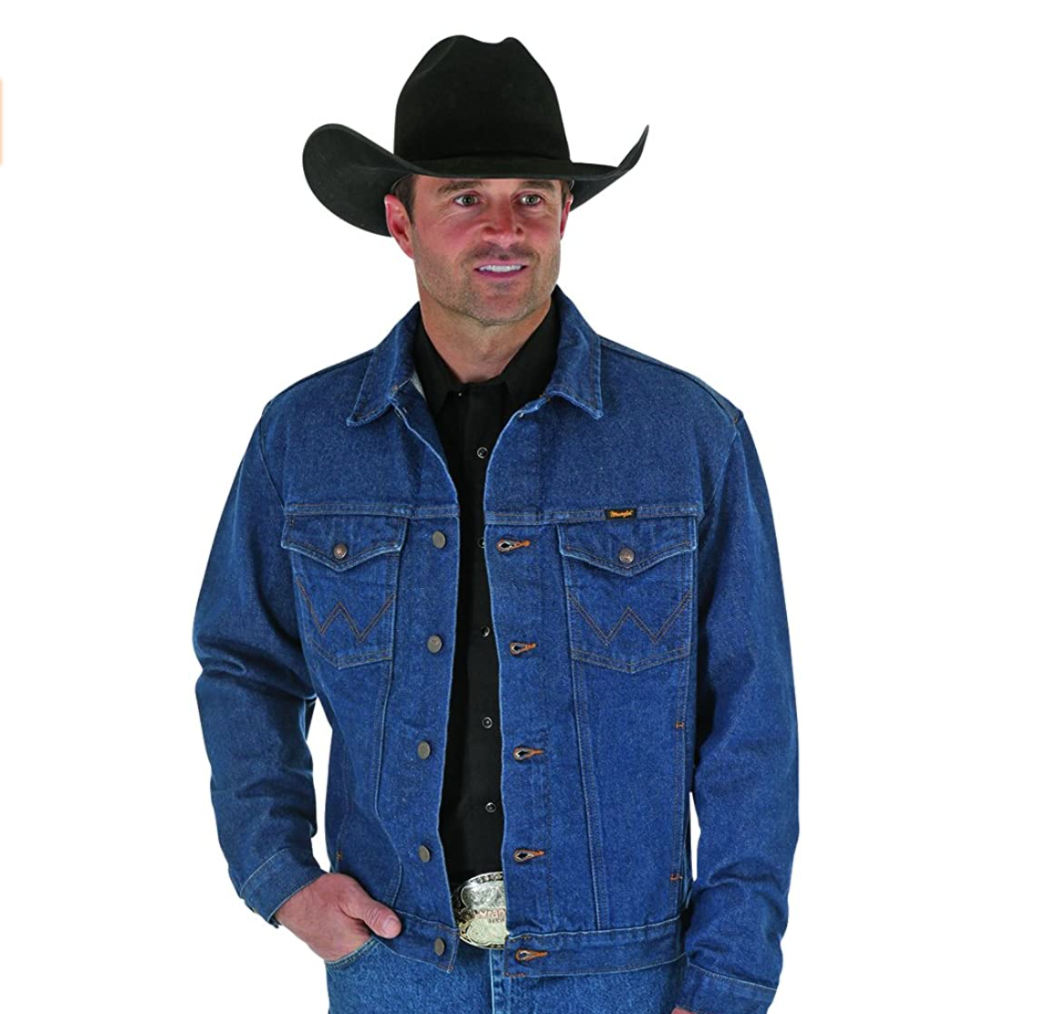 Symbidium Mens Casual Denim Classic Jacket Cowboy Rugged Wear Unlined Biker Trucker Jean