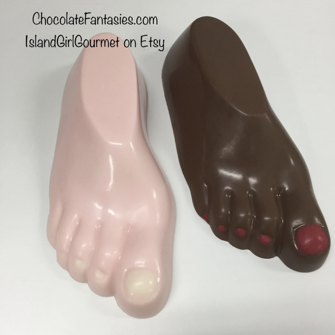 Milk chocolate feet - nude photos