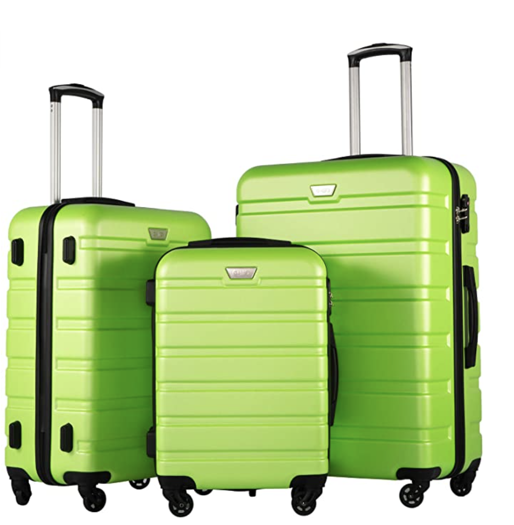 large funky suitcases