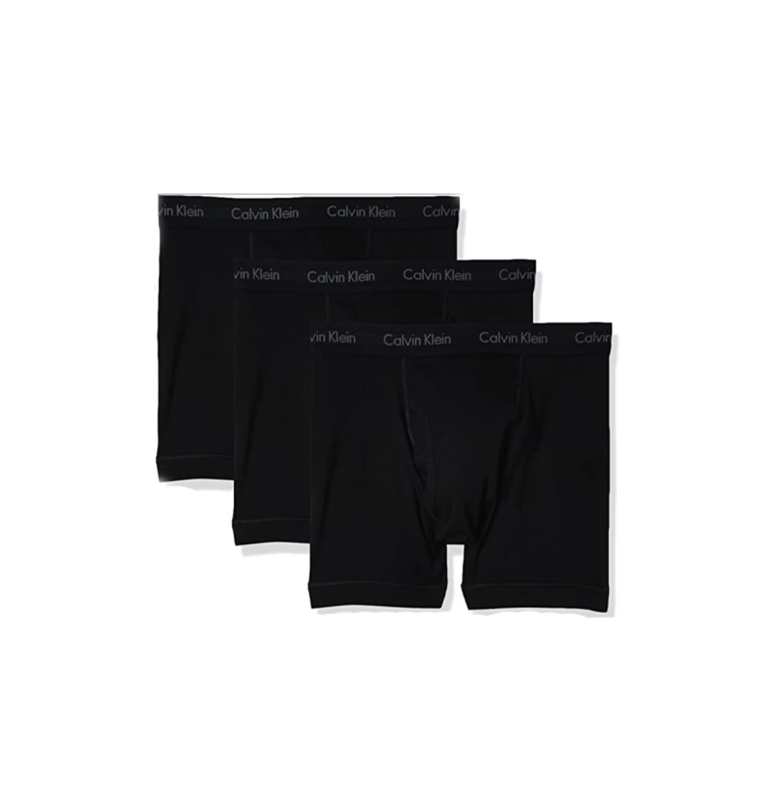 Normcore Cotton Innerwear - Black Brief with Silver Waistband Underwea