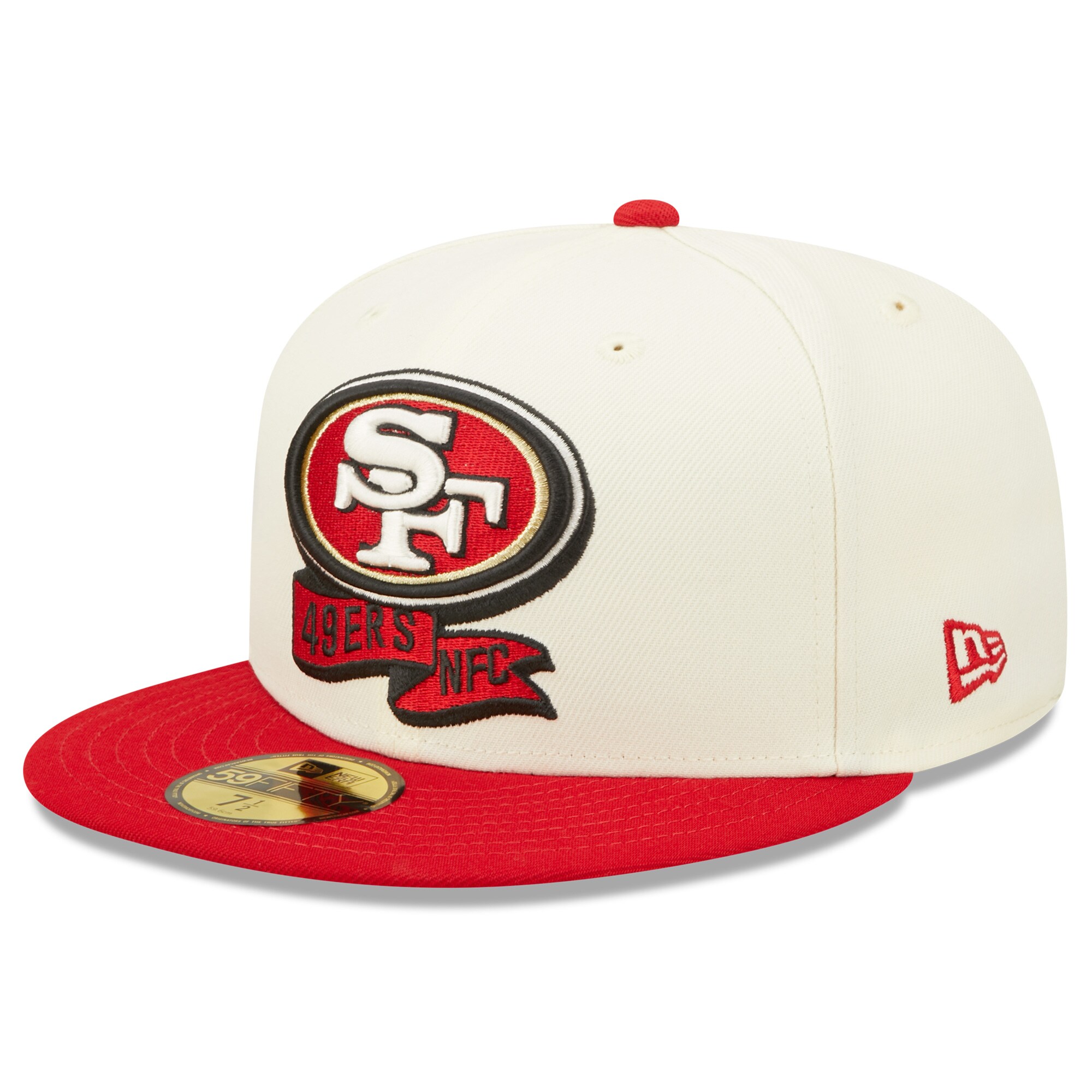 San Francisco 49ers New Era Uniform Stripe 9FIFTY Snapback Hat