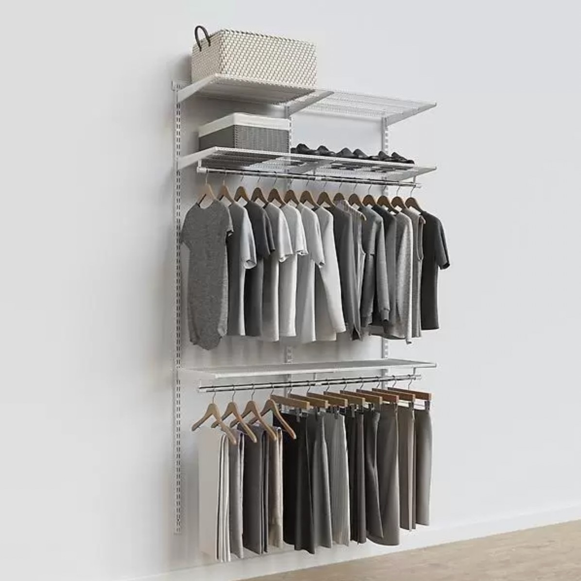  X-cosrack Hanging Closet Organizer and Storage 5 Tier