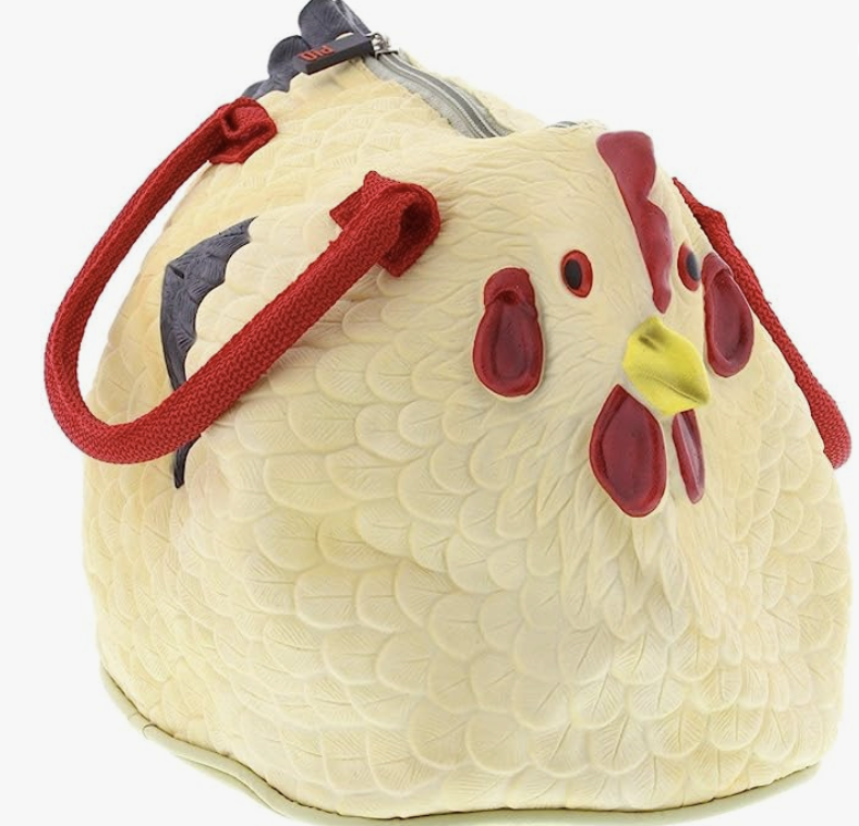 Amazon.com: Rubber Chicken Bag & Small Chick Coin Purse Accessory Pack –  Funny Novelty Chicken Purse Hen Bag Zippered Couture Costume Props Gag Set  , Teen s, Bride, Bachelorette, Yellow (FIC-BB0004S_FIC-GP01408) :