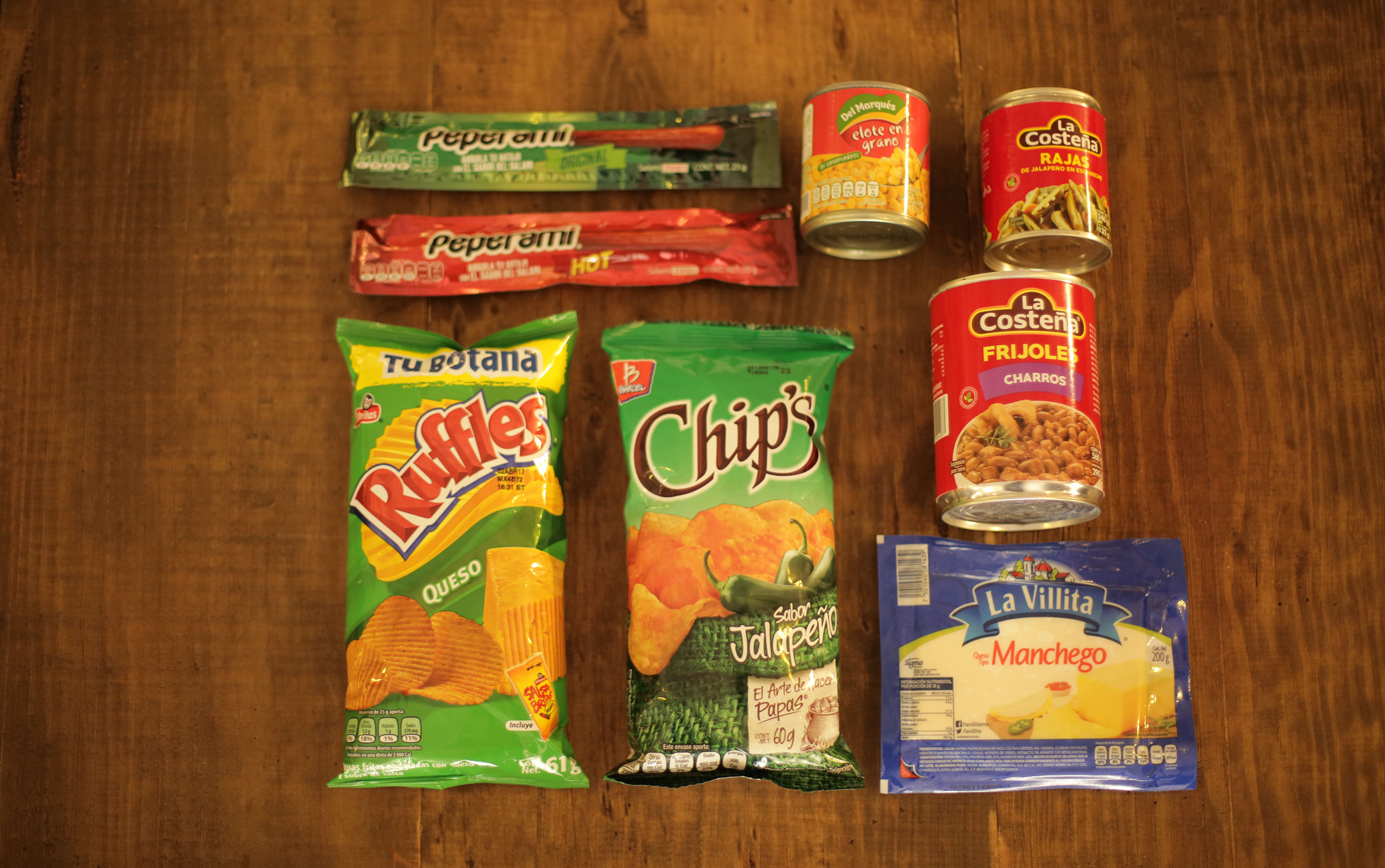 Algunas de las botanas que puedas hacer con productos del Oxxo VICE