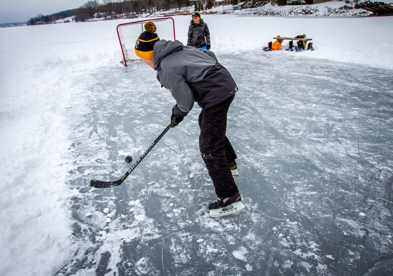 Photos of Shirtless Ice Fishing on Lake Ontario VICE