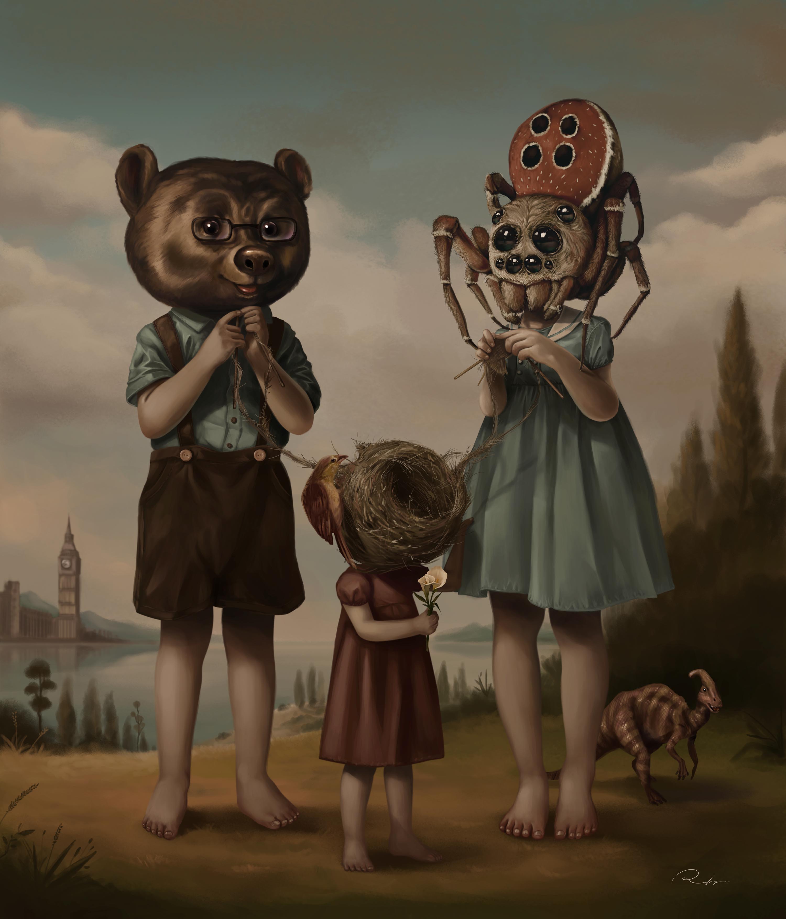 These Creepy Paintings Look Ripped from a Surreal Storybook Creators