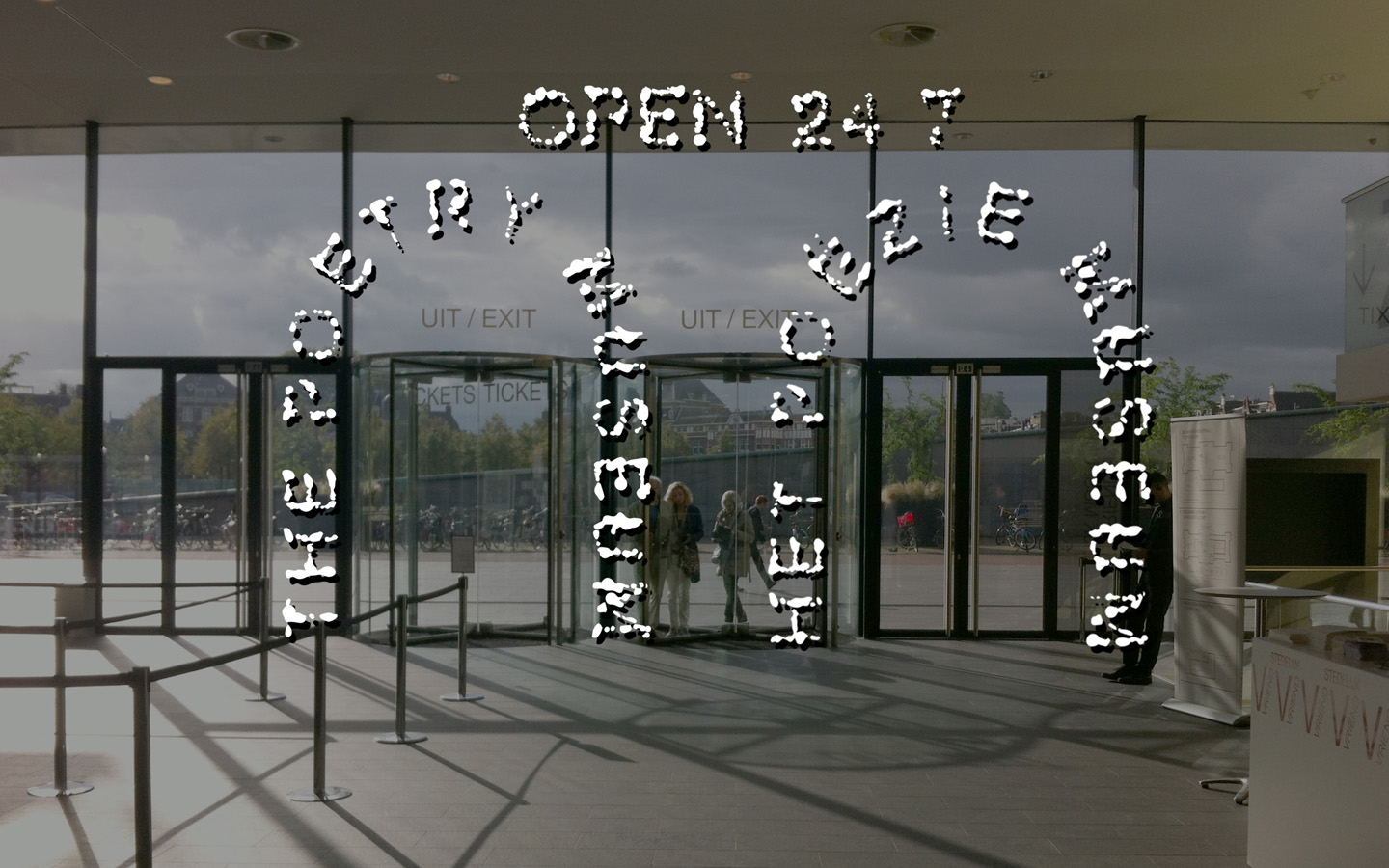 Een eerder (niet gebruikt) ontwerp voor het Poëzie Museum