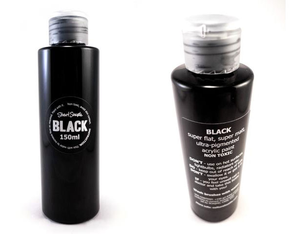 The BLACKEST black acrylic paint! 