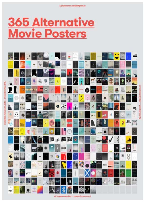 The Guy Who Designed Minimalist Movie Posters Every Day For A Year Finally Finished 