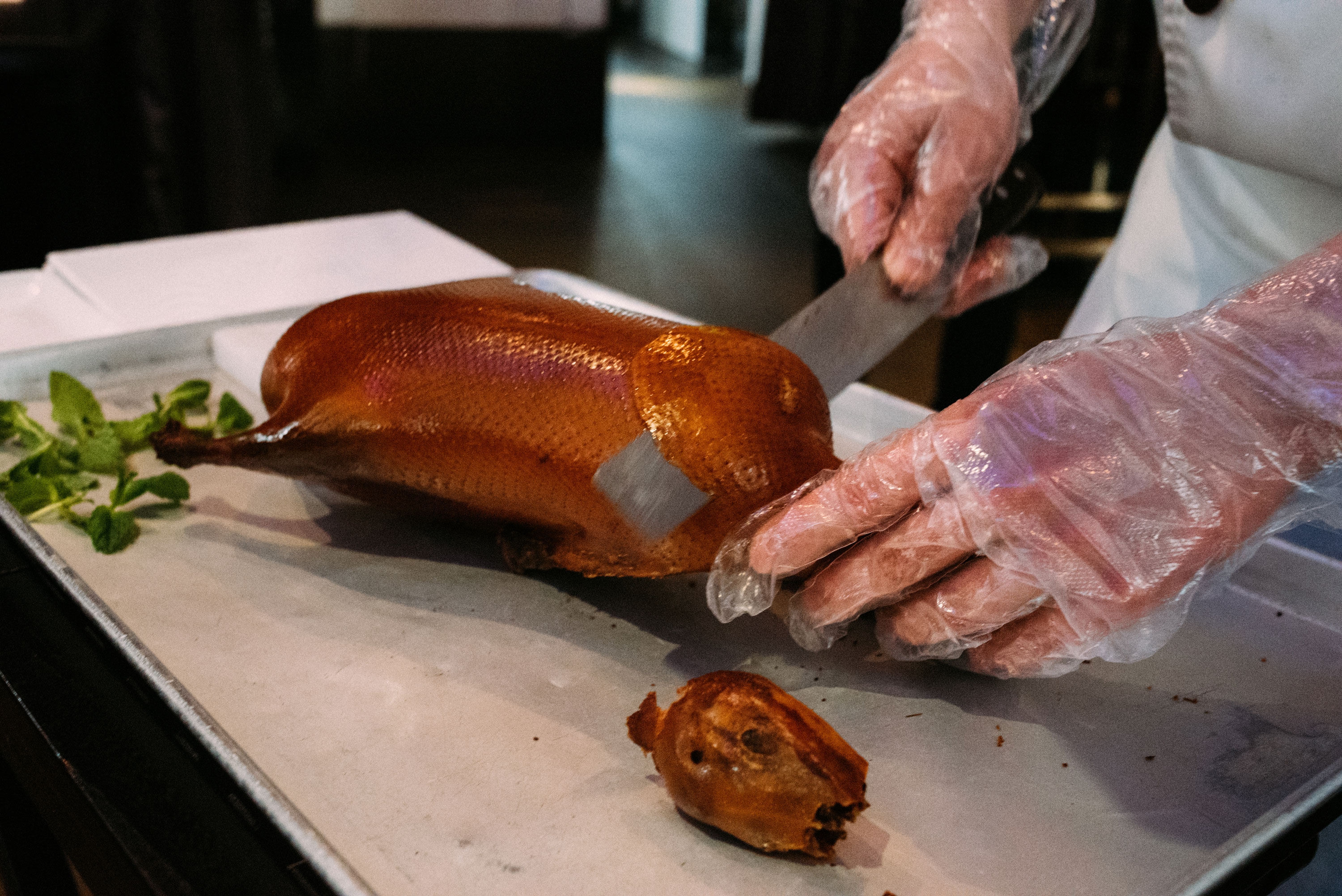 Eating Three Roast Ducks, 15 Duck Feet, 25 Duck Hearts, a Duck Brain