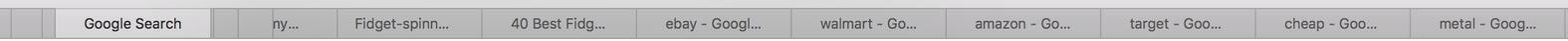 Tab Safari senza favicon