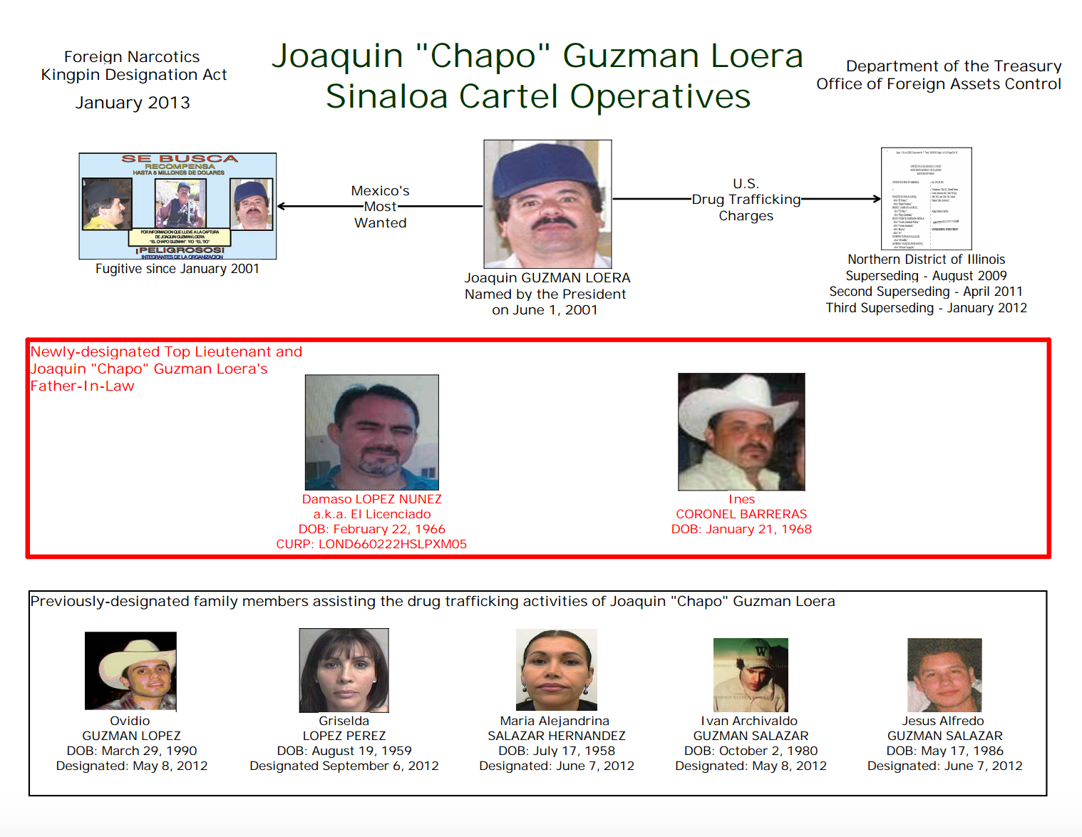 Sinaloa Cartel Organization Chart