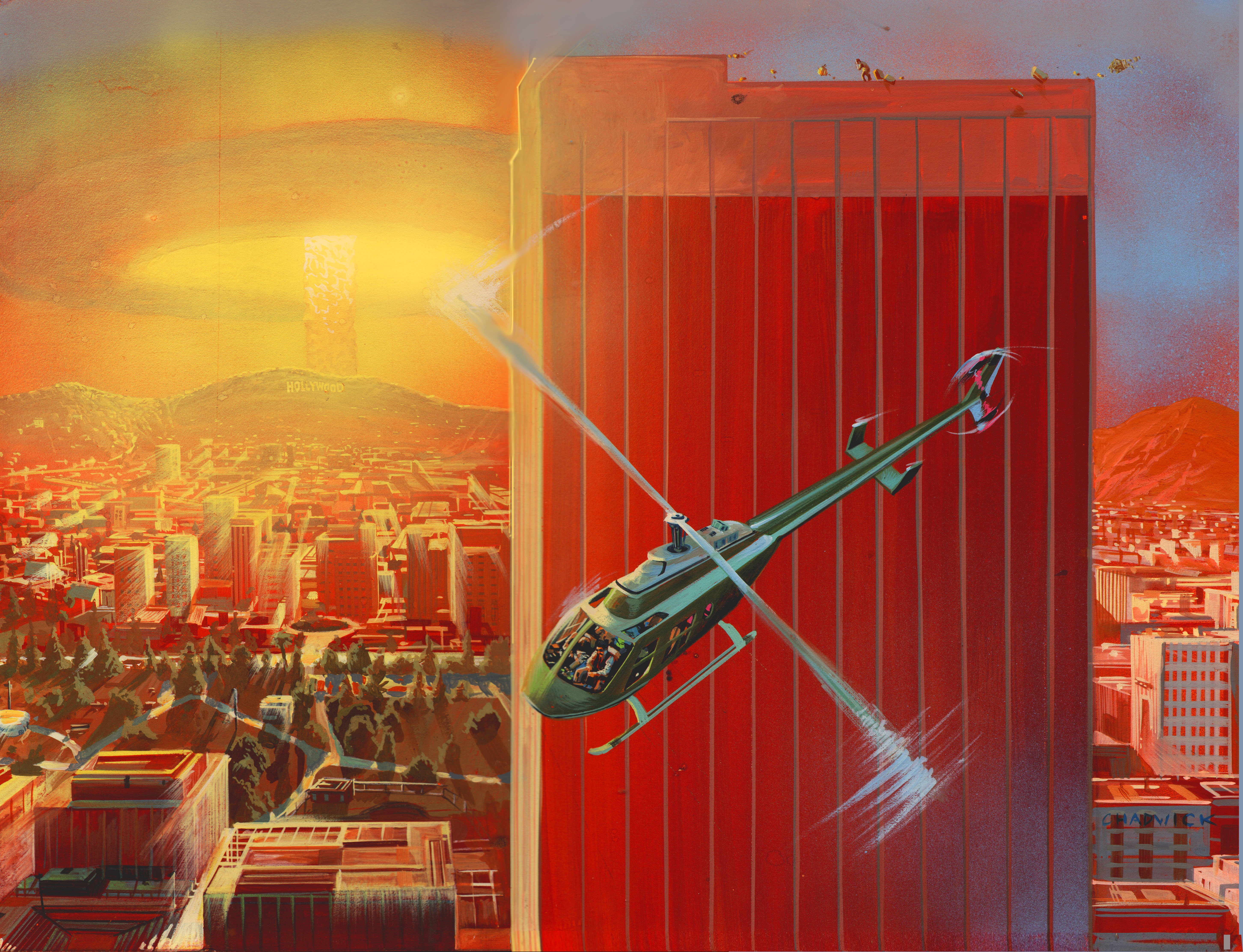 Pre-production art for 'Miracle Mile.'