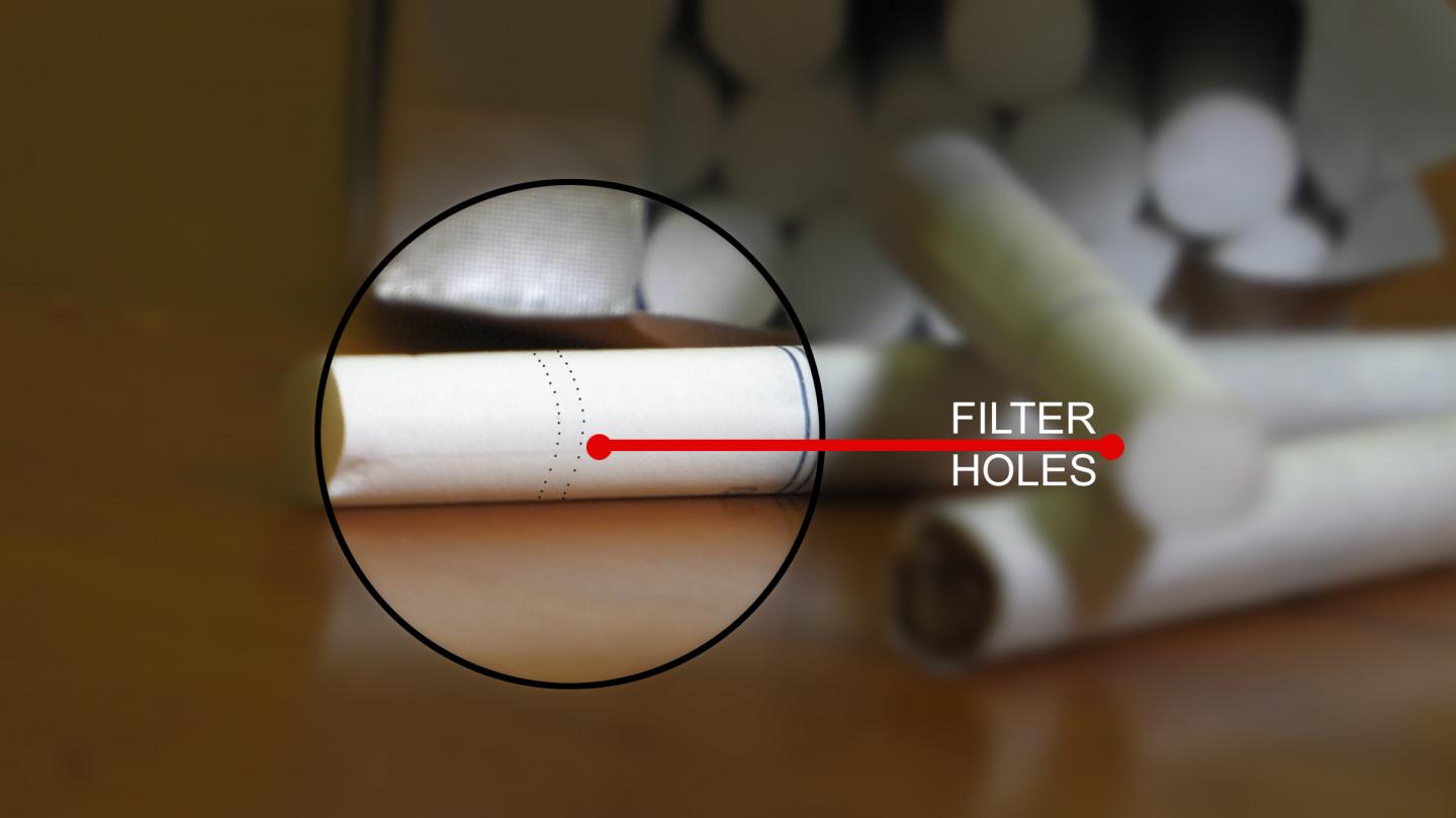 cigarette air filter