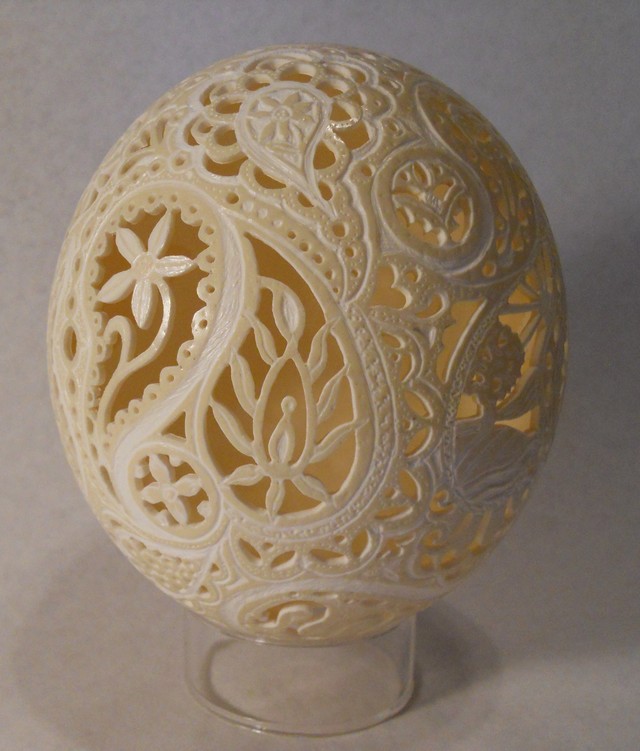 ostrich egg carving patterns