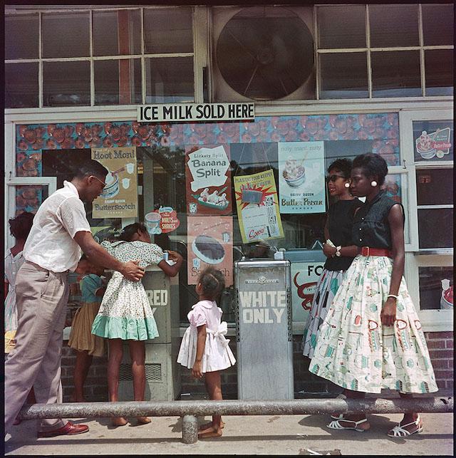 At Segregated Drinking Fountain,Mobile, Alabama, 1956