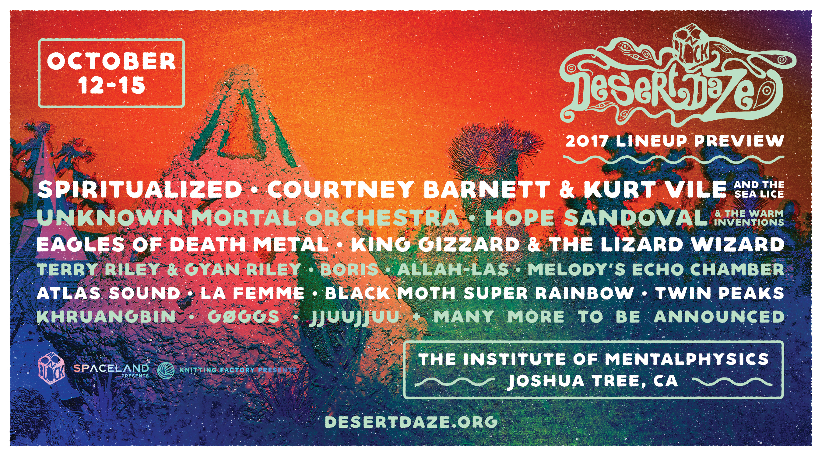 Announcing Desert Daze 2017 with Spiritualized, Courtney Barnett, Kurt ...