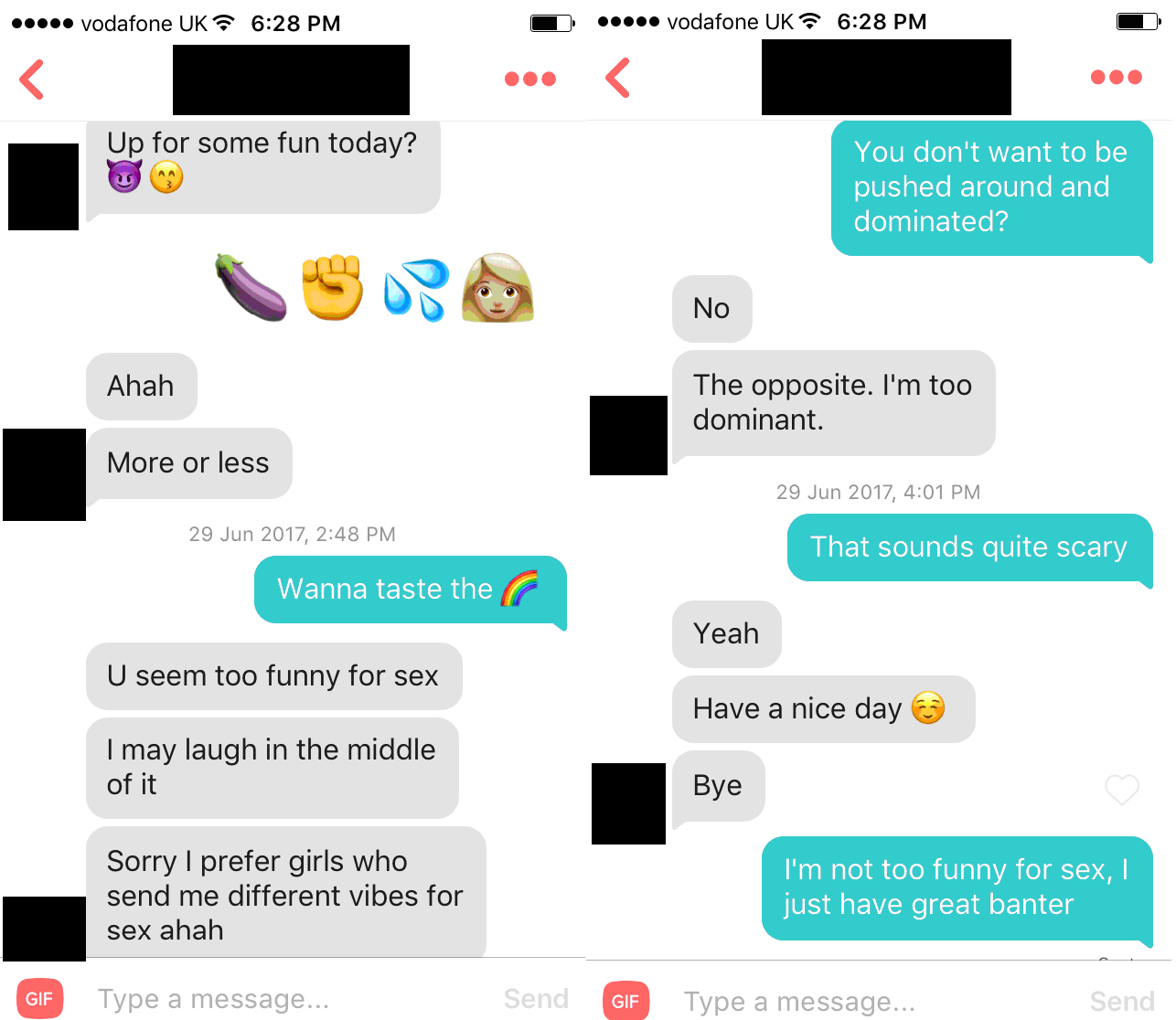 Pics tinder dick I Transformed