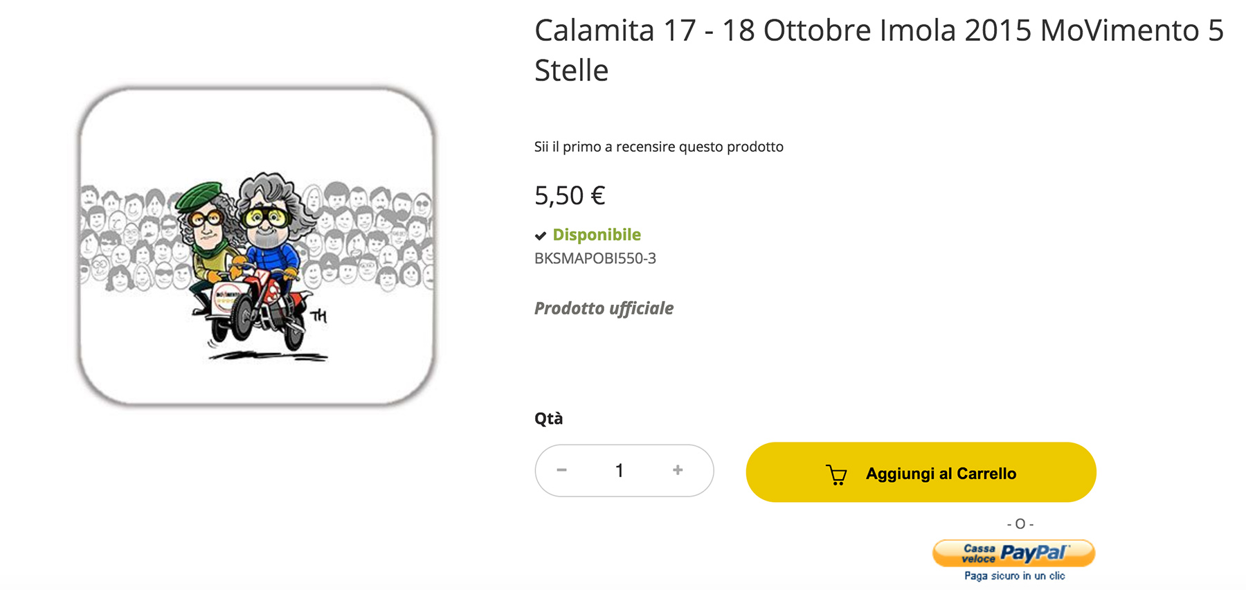 shop online movimento 5 stelle