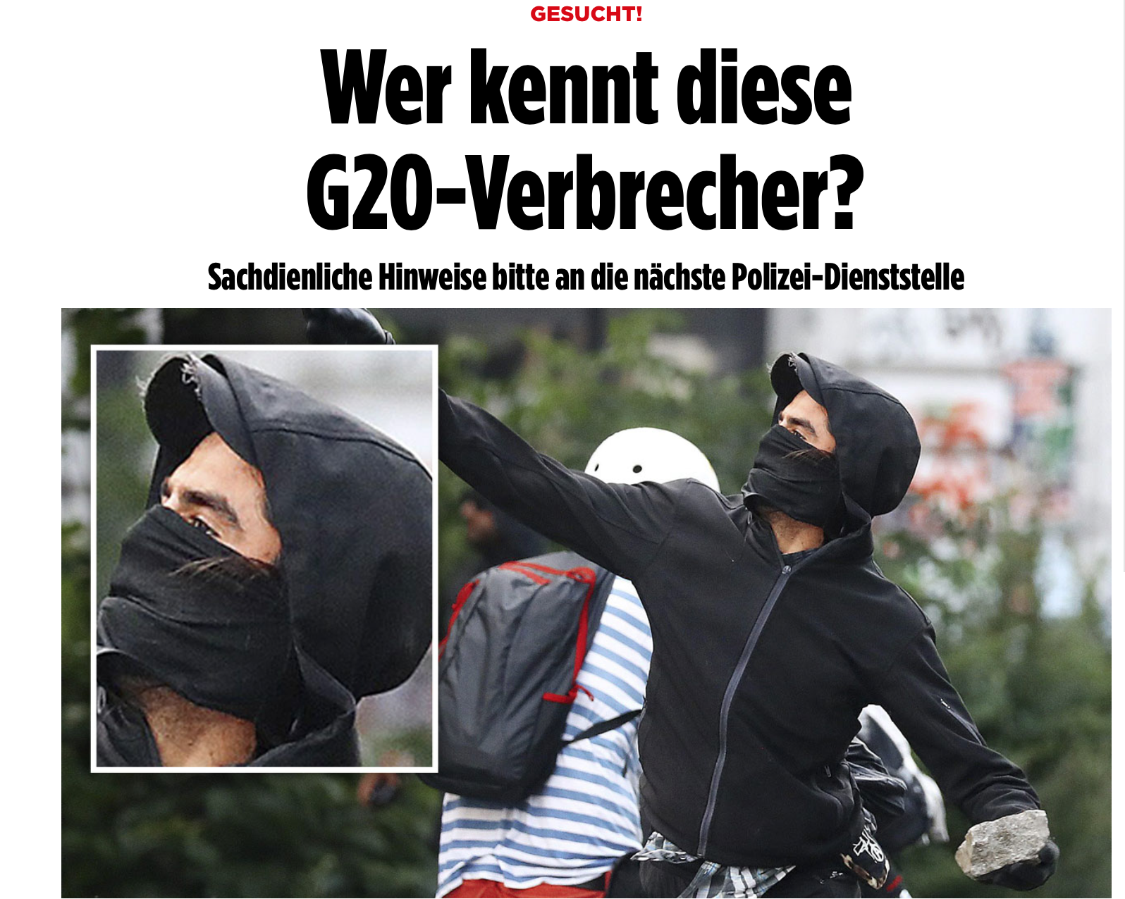 Ein Artikel der Bildzeitung vom 10.7.2017. Screenshot: Motherboard