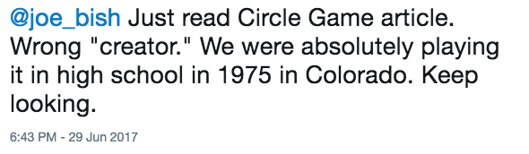 Searching for the Man Behind 'The Circle Game