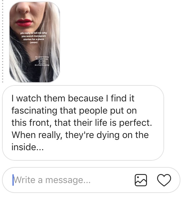 the obvious thirst trap story formats - following someone on instagram from tinder