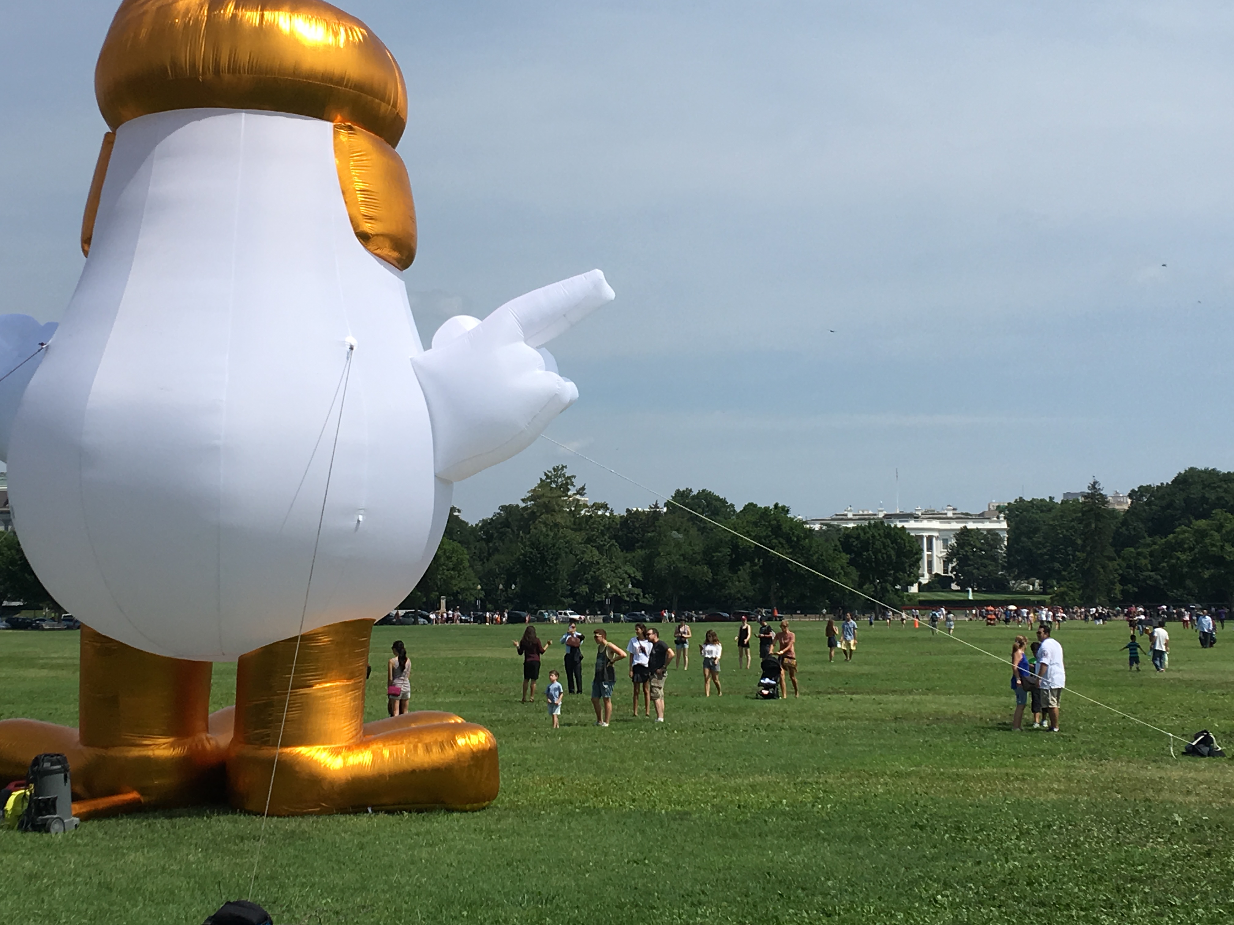 Theres A Giant Inflatable Chicken Trolling Trump Outside The White