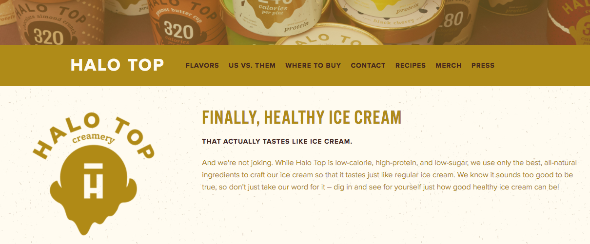 halo ice cream nutrition facts