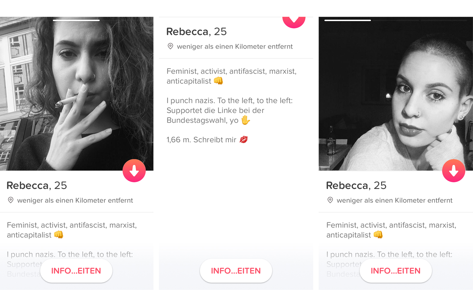 Gutes tinder profil frau