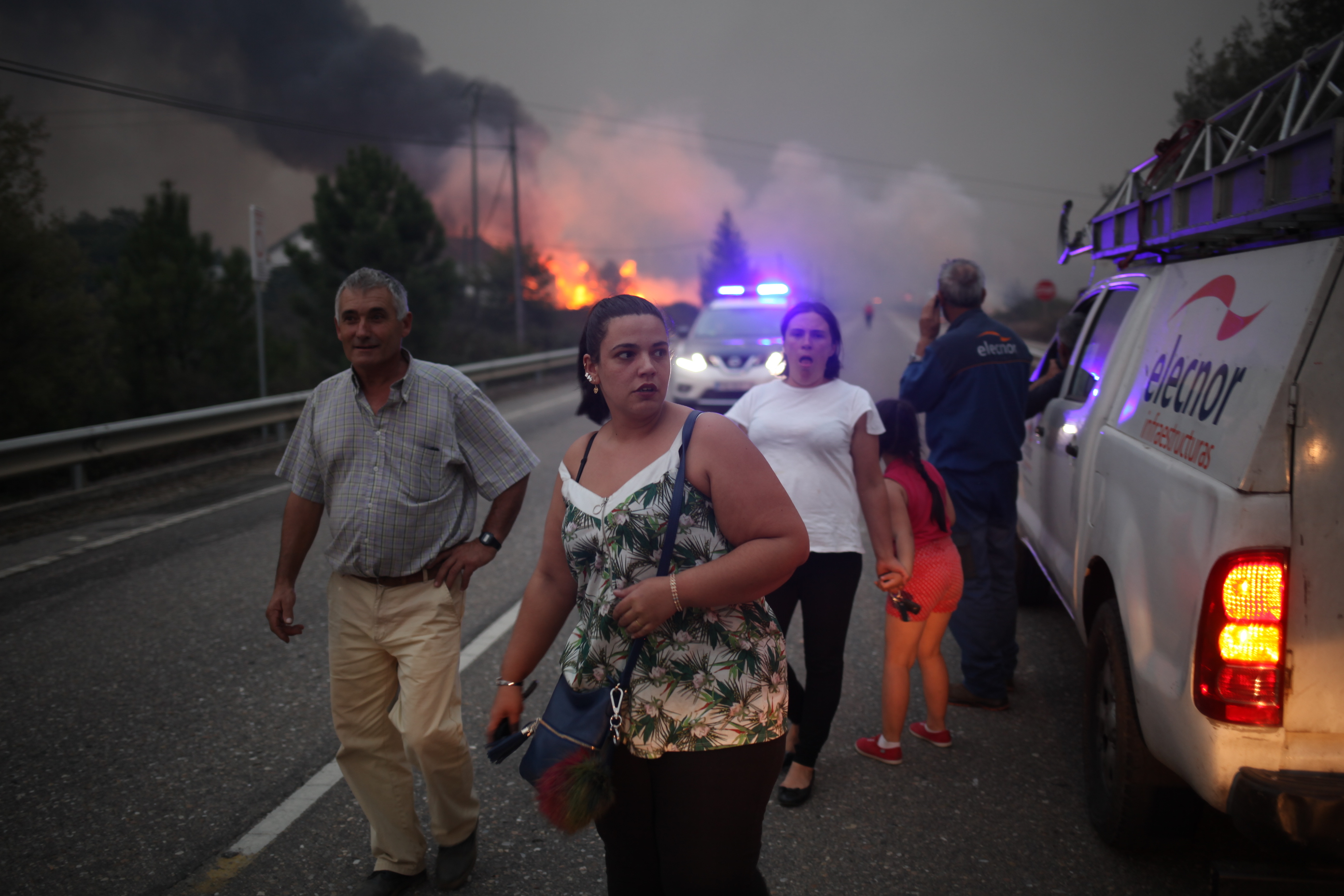 incendios en Galicia As Neves arde galicia
