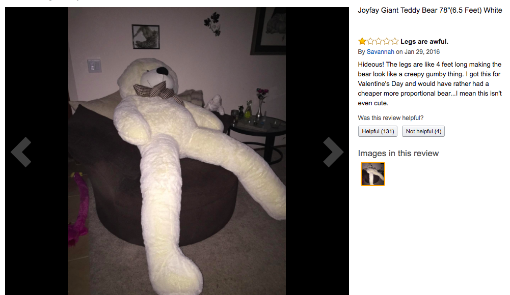 6 feet teddy bear funny