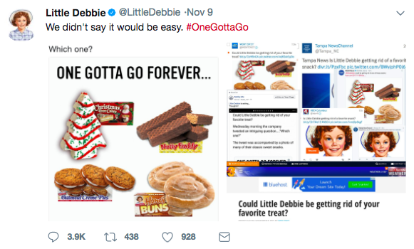 Little Debbie Jokingly Threatens To Discontinue Oatmeal Creme Pies