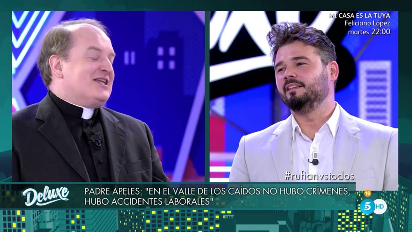 gabriel rufián y el padre apeles en sálvame