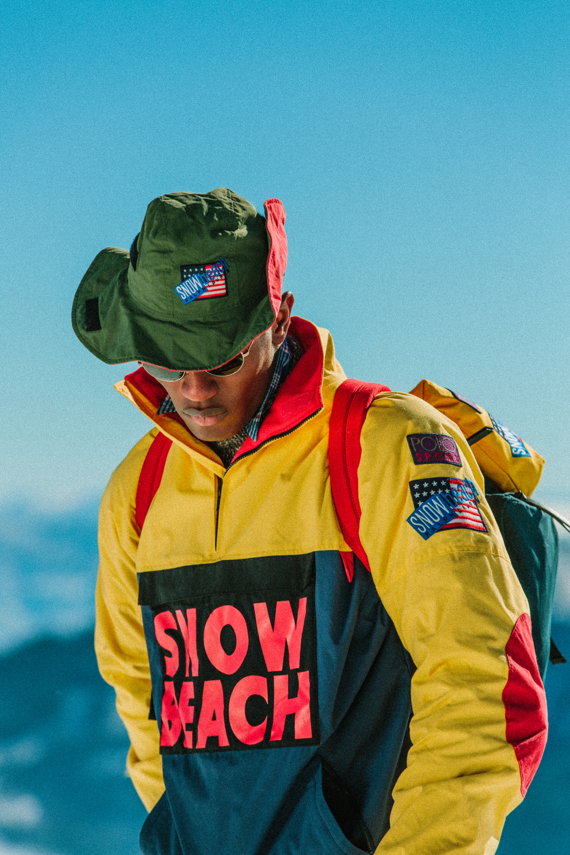 polo snow beach vest