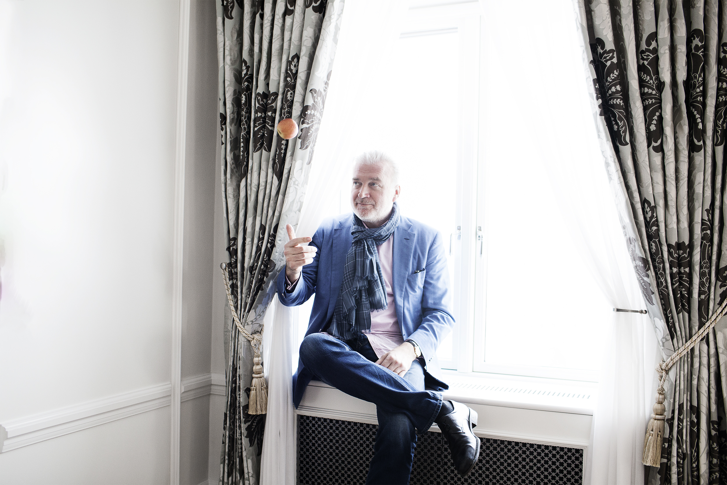 Lars Seier Christensen i sin suite på Hotel d'Angleterre i København