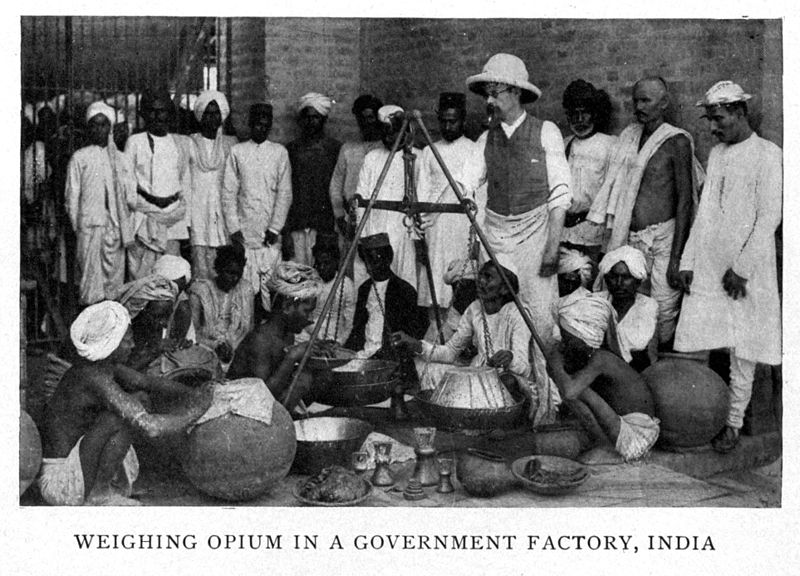 Weighing Opium in a Government Factory, India-James Wilson
