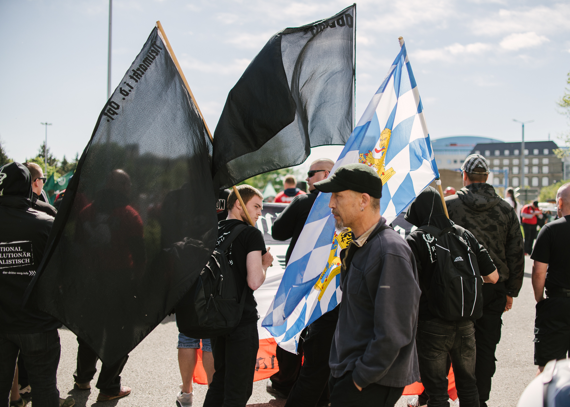 Autonome Nationalisten bei der Demo des III. Wegs