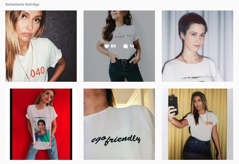 Instagram-Bilder aus der Fashion-Kampagne.