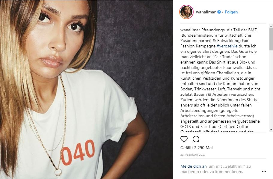 Ein Instagram-Post, der auch im Auftrag des Entwicklungsministeriums bezahlt wurde.