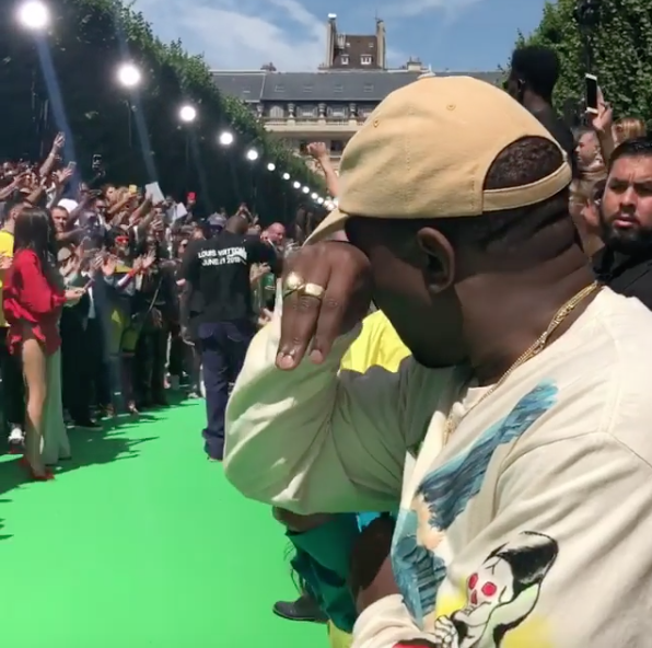 Virgil Abloh and Kanye West shared an emotional hug after his