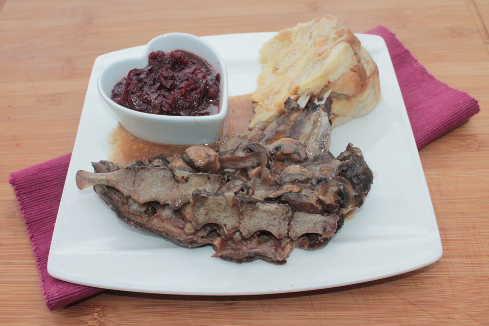 Reh aus dem Slow-Cooker