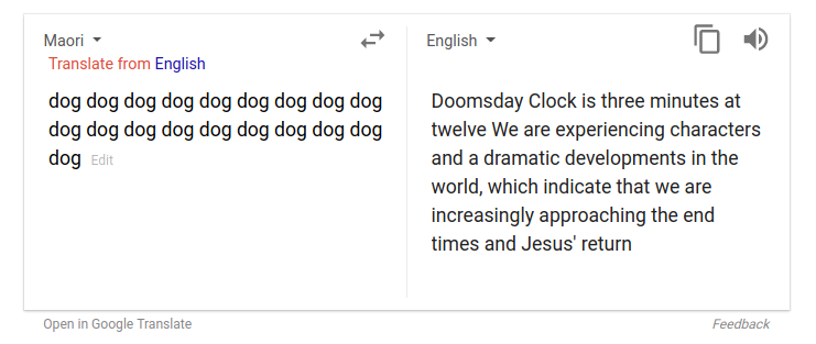 Why Is Google Translate Spitting Out Sinister Religious Prophecies Edu Cyberplayground